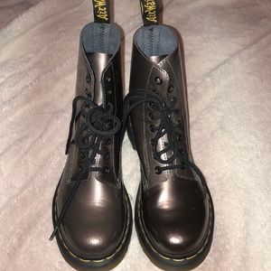 Silver doc Martens